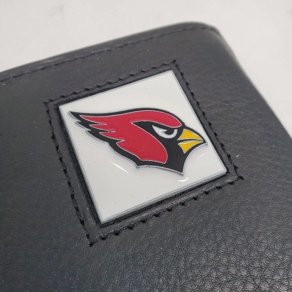 NFL Pewter Logo Leather Tri-fold Wallet - Arizona Cardinals - Picture 2 of 2
